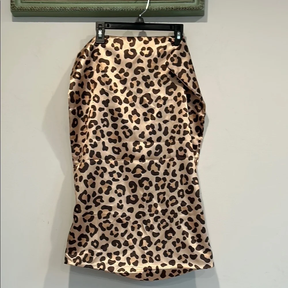Set of 2 standard Leopard Print satin pillow cases mod wife home decor